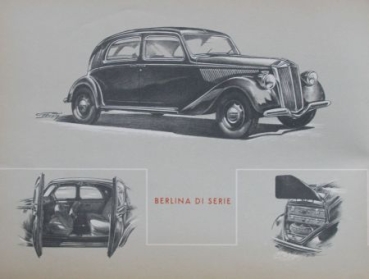Lancia Aprilia Modellprogramm 1938 Automobilprospekt (0424)